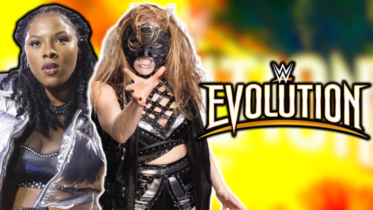 WWE Evolution logo, Kali Armstrong and Kalyx