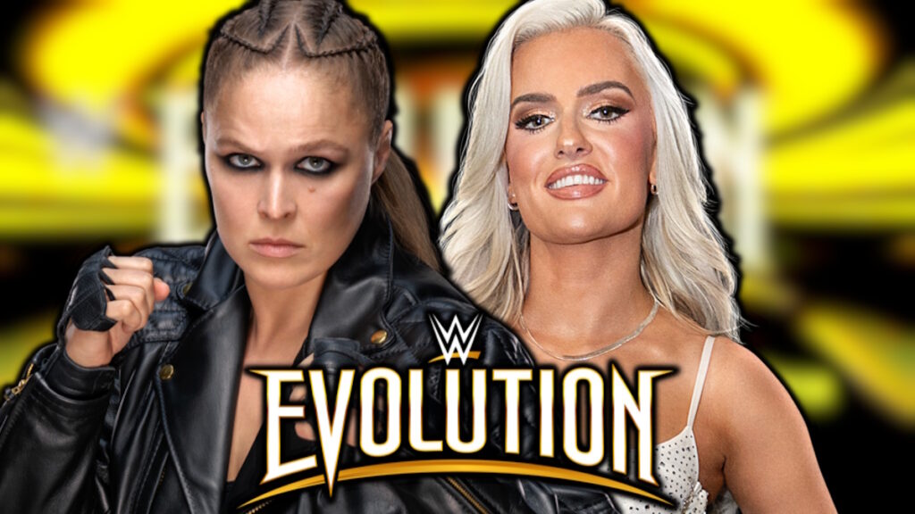 WWE Evolution logo, Ronda Rousey and Blake Monroe