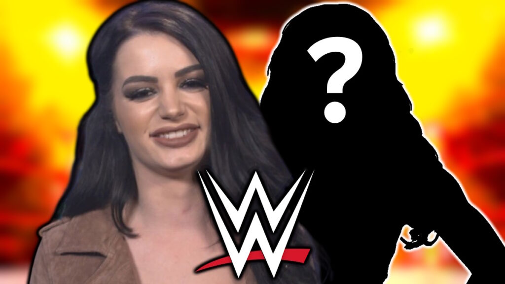 WWE logo and Paige