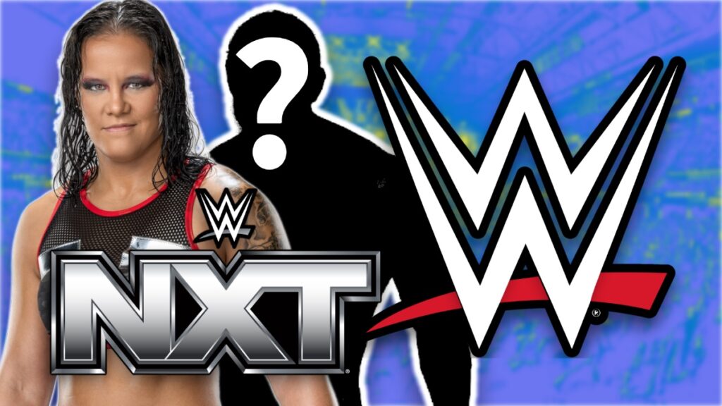 WWE NXT logo and Shayna Baszler