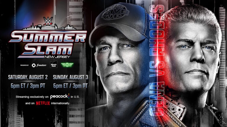 WWE SummerSlam graphic for John Cena vs Cody Rhodes
