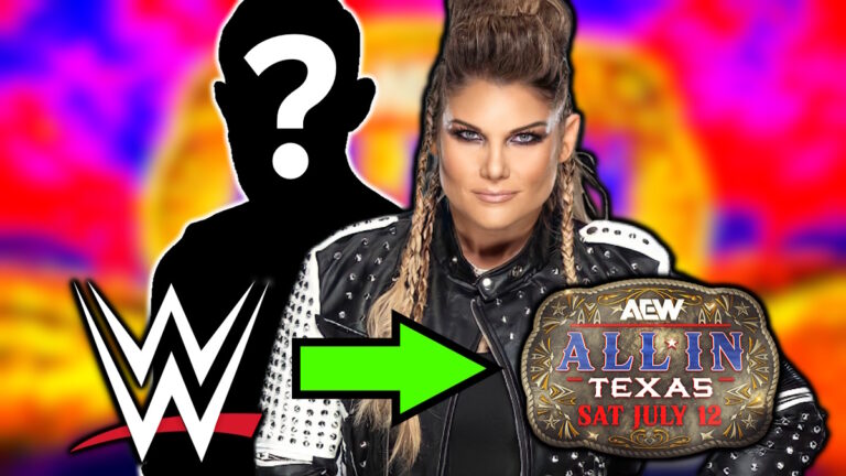 WWE and AEW All In Texas logos with Beth Phoenix