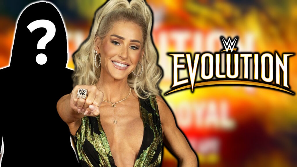 WWE Evolution logo and Michelle McCool