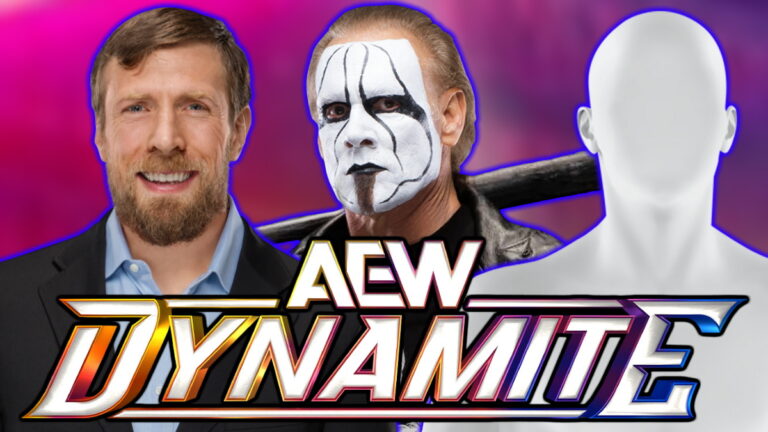 AEW Dynamite logo, Bryan Danielson and Sting