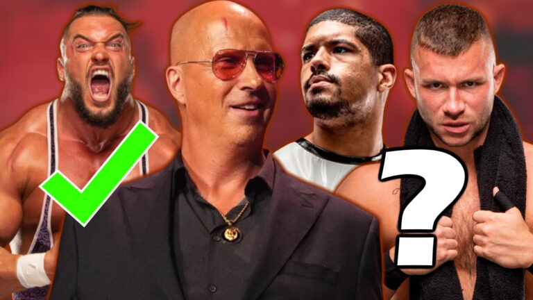 AEW stars Wardlow, Don Callis, Anthony Bowens and Daniel Garcia