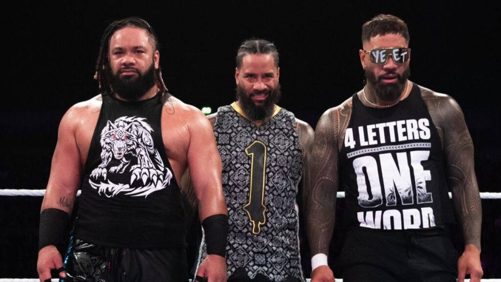 Jacob Fatu, Jimmy & Jey Uso at WWE Manchester