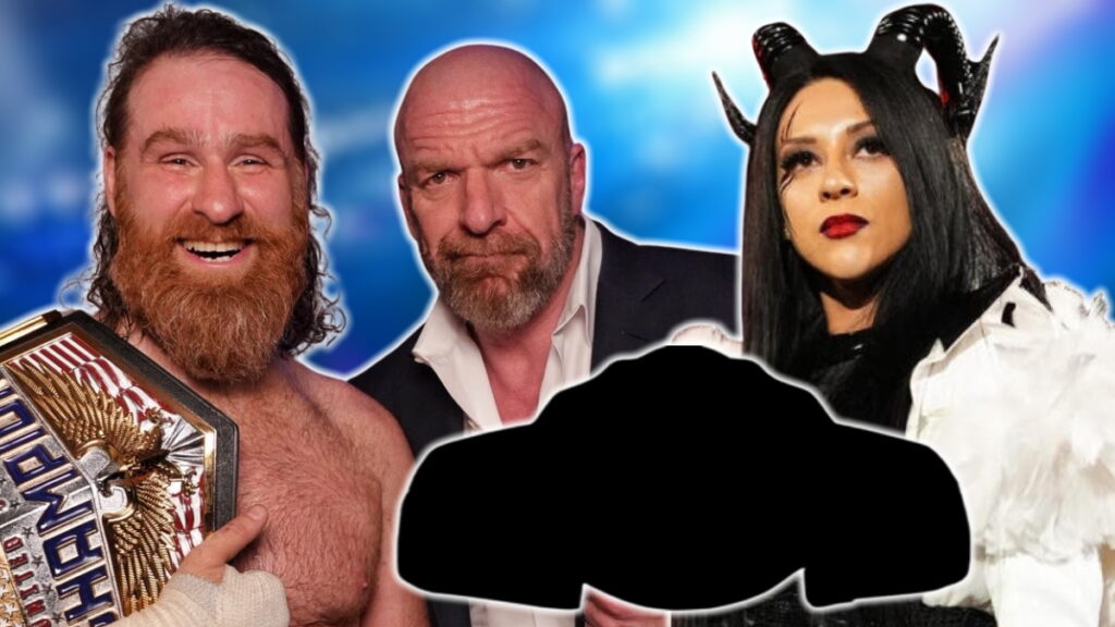 WWE stars Sami Zayn, Triple H and Stephanie Vaquer