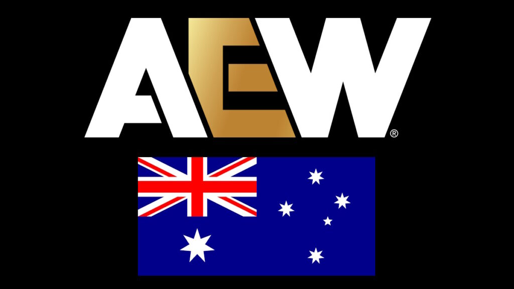 AEW logo and Australia flag