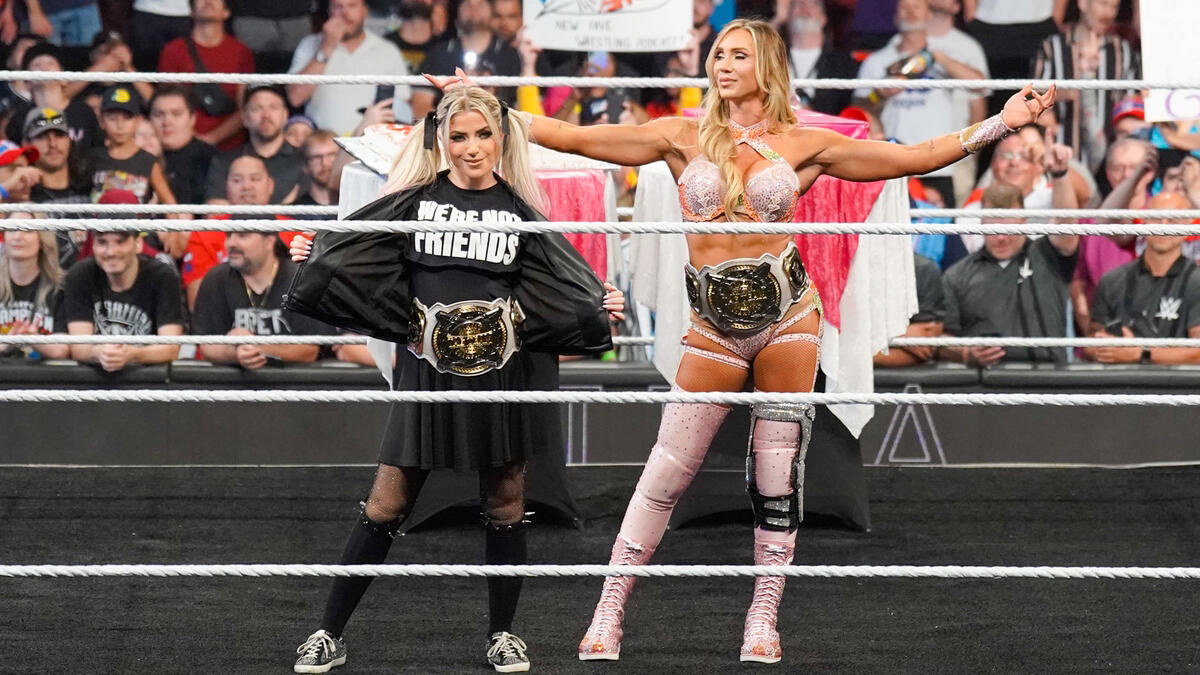 WWE Women's Tag Team Champions Alexa Bliss and Charlotte Flair