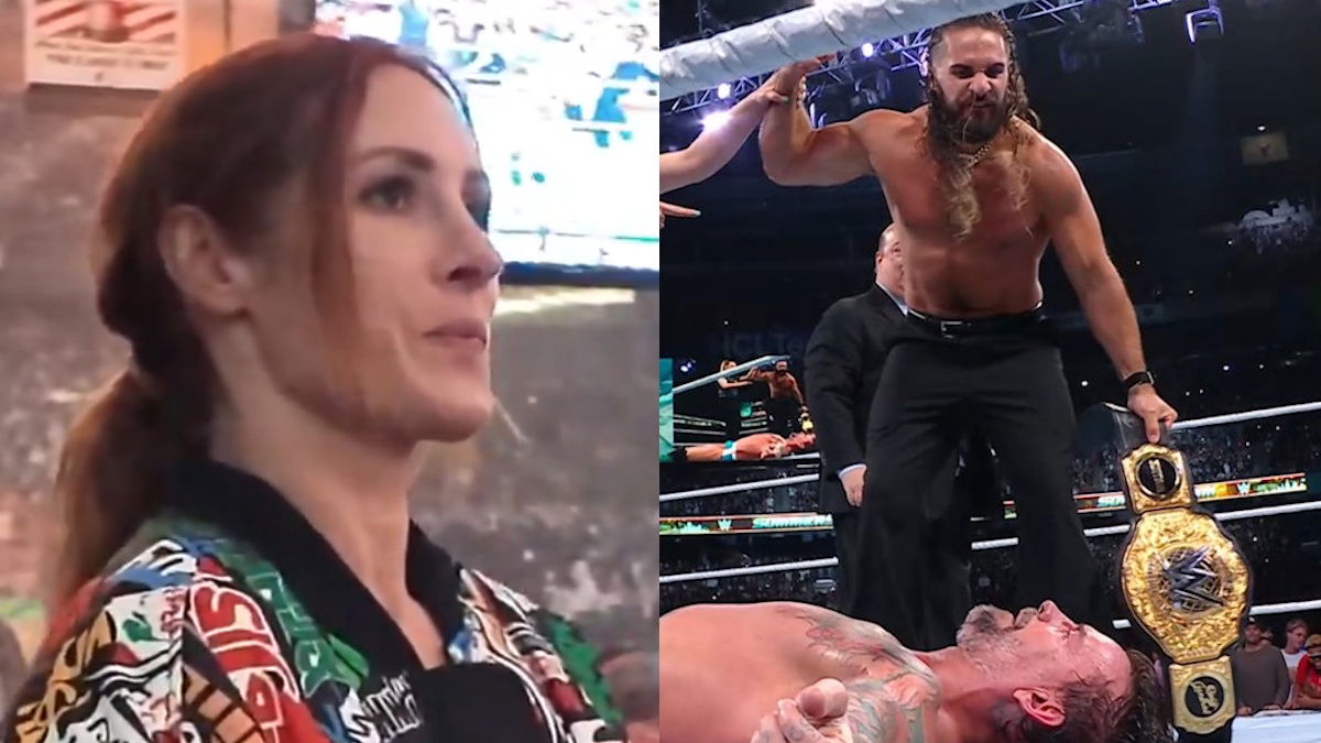Becky Lynch Reacts To Seth Rollins Cashing In Money In The Bank At WWE SummerSlam 2025