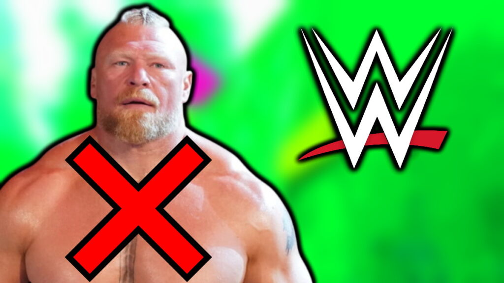 WWE logo and Brock Lesnar