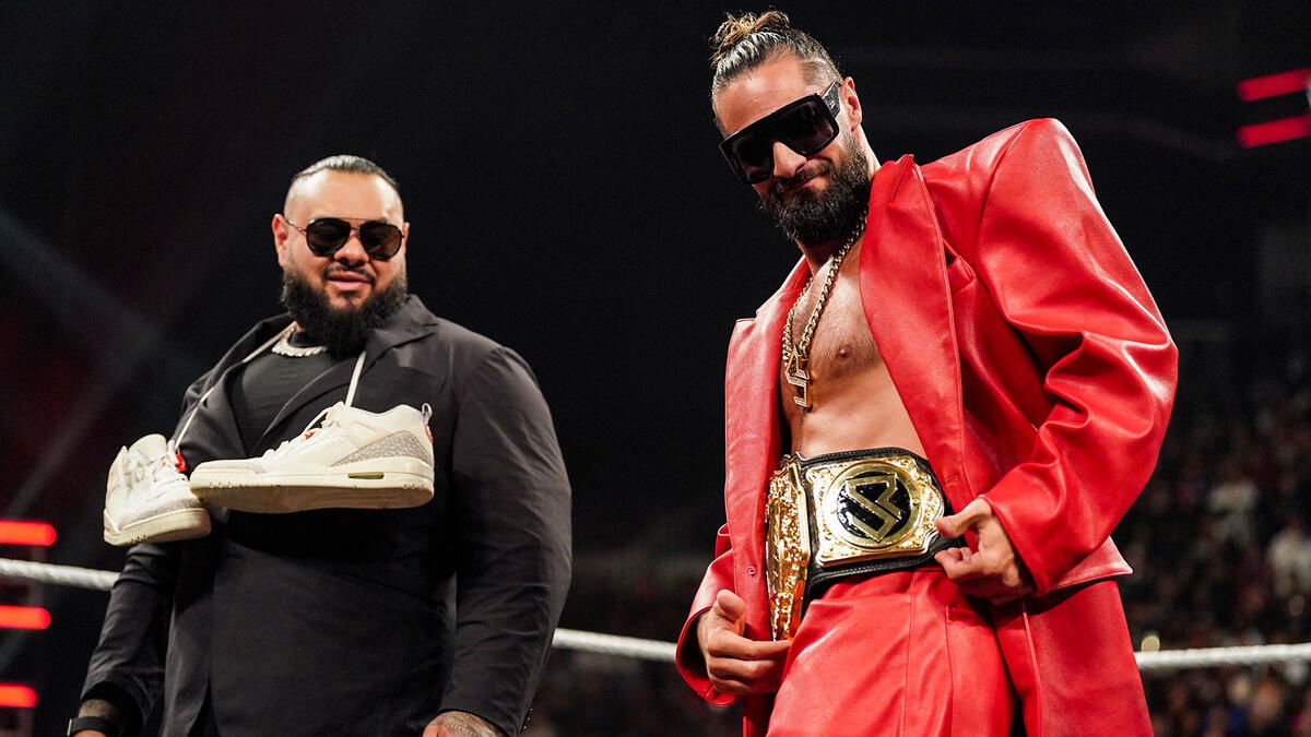 WWE stars Bronson Reed and Seth Rollins