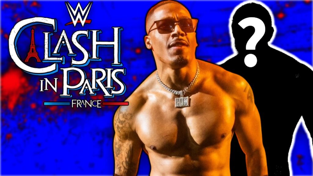 WWE Clash in Paris logo with Carmelo Hayes