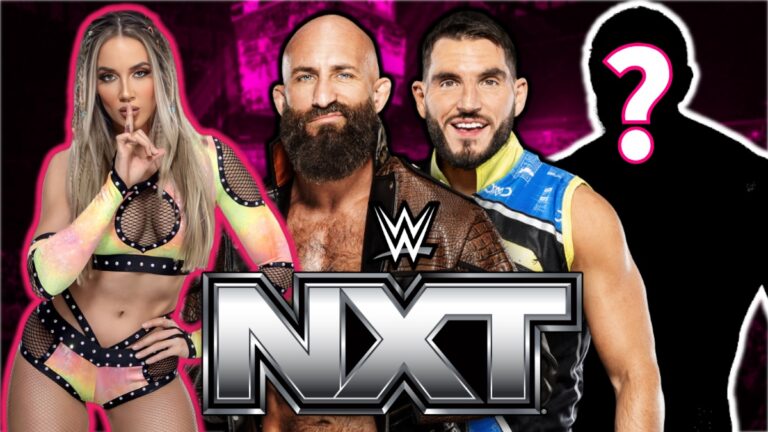 WWE NXT logo with Chelsea Green and DIY