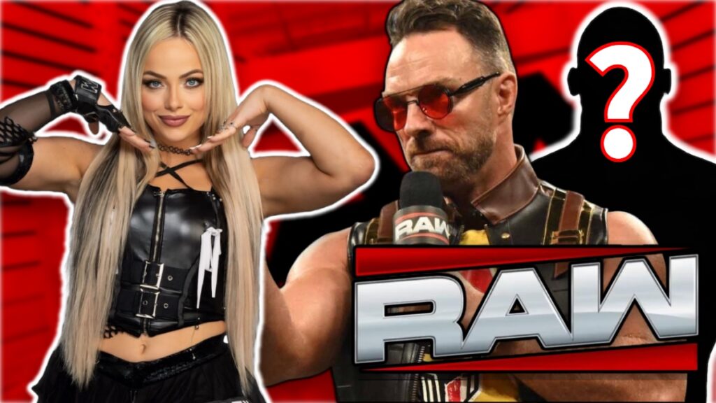 WWE Raw logo with Liv Morgan and LA Knight