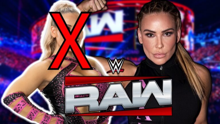 WWE Raw logo with Natalya and Nattie Neidhart