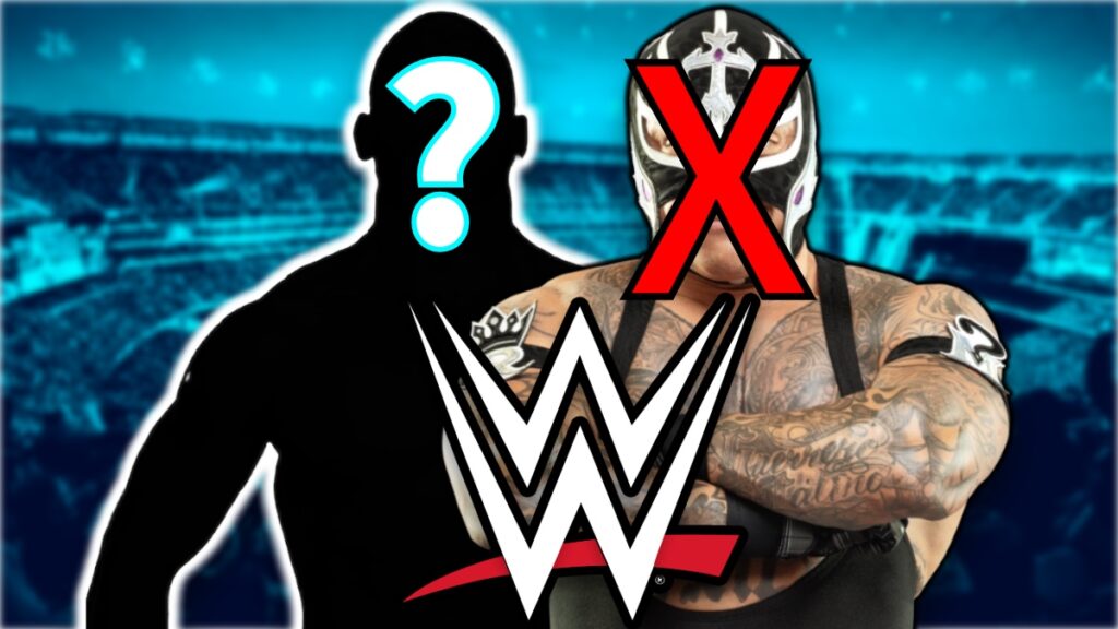 WWE logo with Rey Mysterio