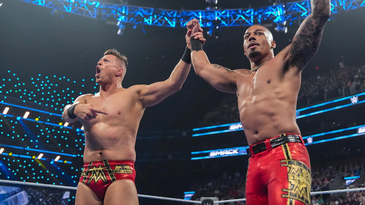 WWE stars The Miz and Carmelo Hayes