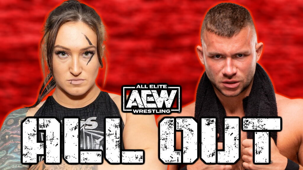 AEW All Out logo, Kris Statlander and Daniel Garcia