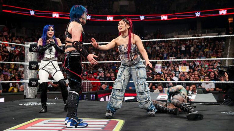 IYO SKY & Asuka on WWE Raw, with Kairi Sane