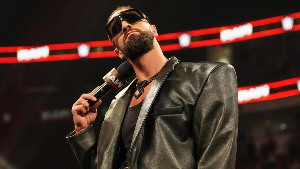 Seth Rollins contemplating things on WWE Raw