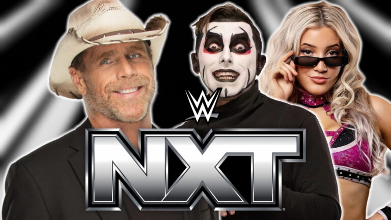 WWE NXT logo, Danhausen and Zayda Steel