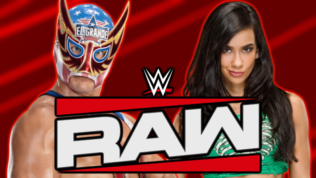 WWE Raw logo, El Grande Americano and AJ Lee