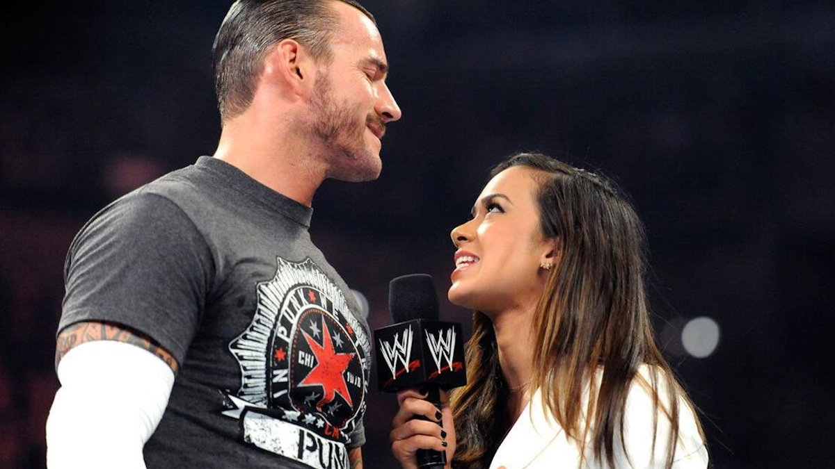 WWE star CM Punk and AJ Lee