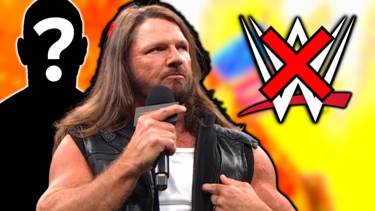 WWE logo and AJ Styles