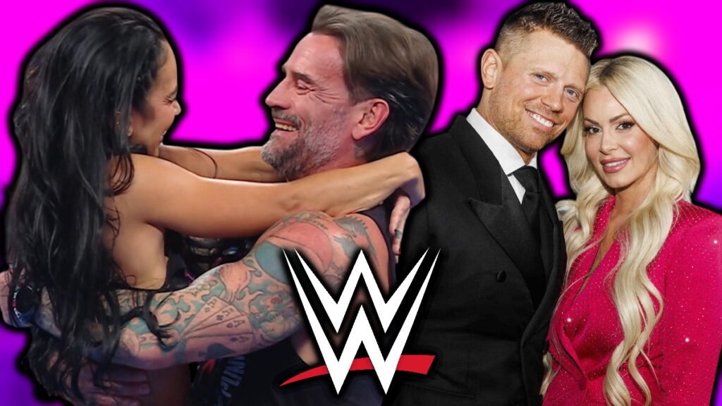 WWE stars CM Punk, AJ Lee, The Miz and Maryse