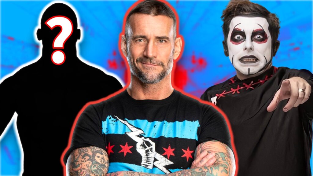 WWE's CM Punk with AEW star Danhausen