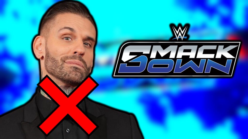 Corey Graves and WWE SmackDown logo