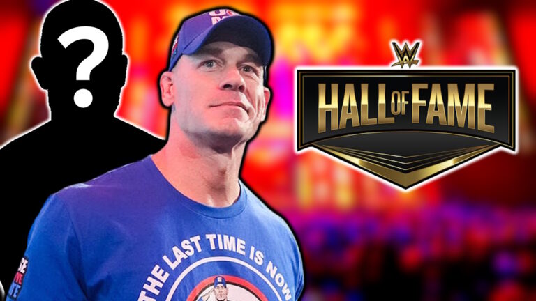 WWE Hall of Fame logo and John Cena