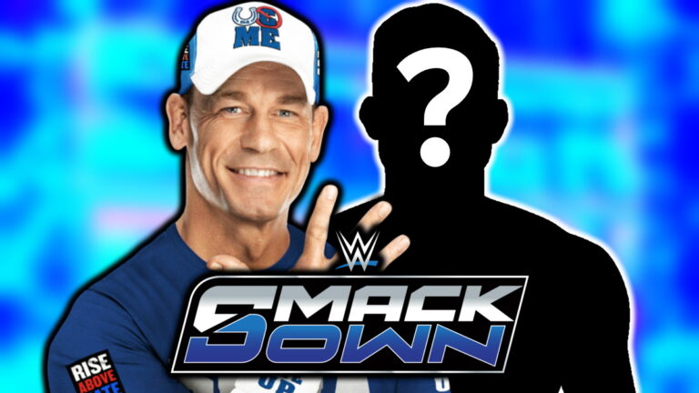 John Cena and WWE SmackDown logo