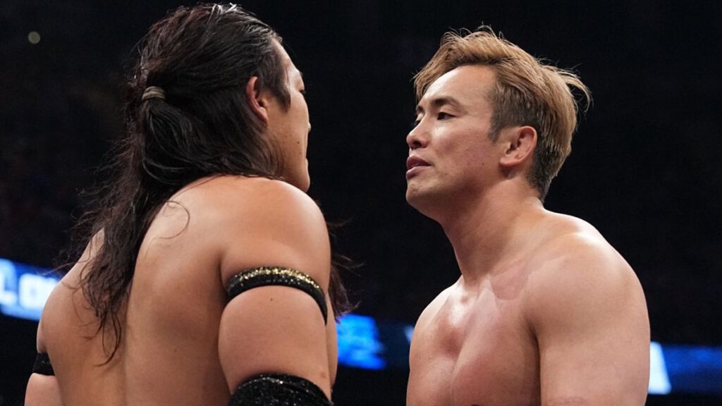 AEW stars Konosuke Takeshita and Kazuchika Okada