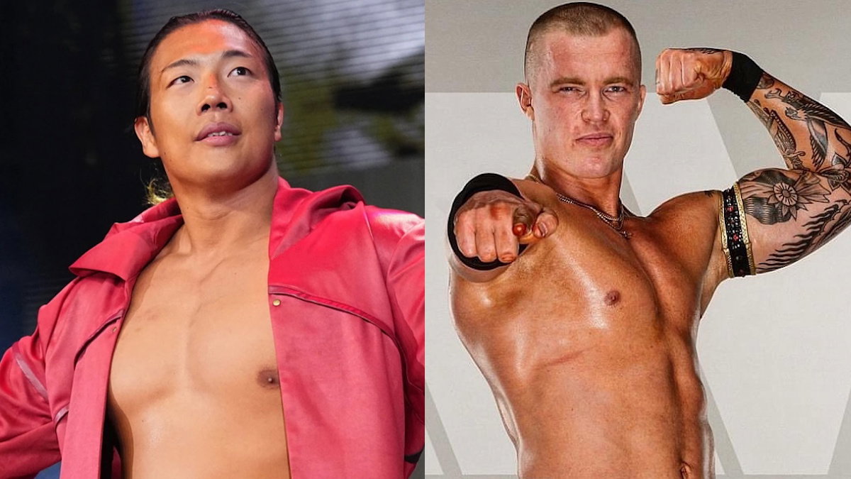 AEW stars Konosuke Takeshita and Kyle Fletcher