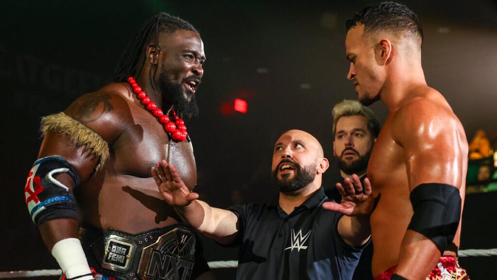 WWE stars Oba Femi and Ricky Saints