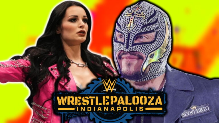 WWE Wrestlepalooza logo, Rey Mysterio and Paige
