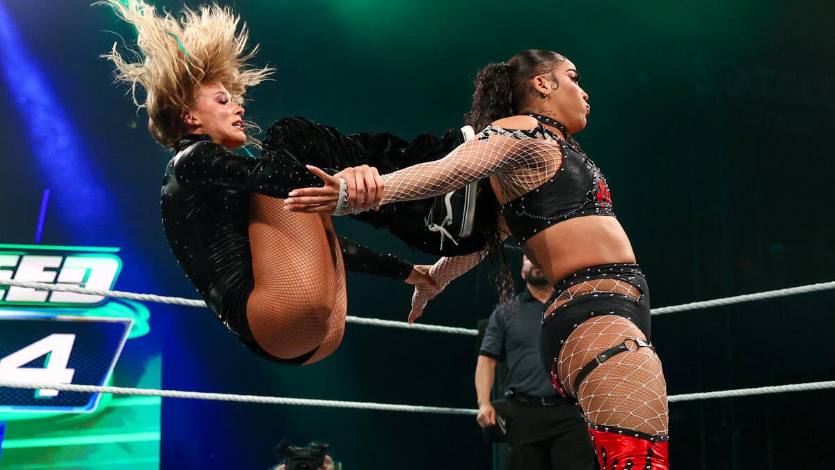 WWE stars Sol Ruca and Jaida Parker