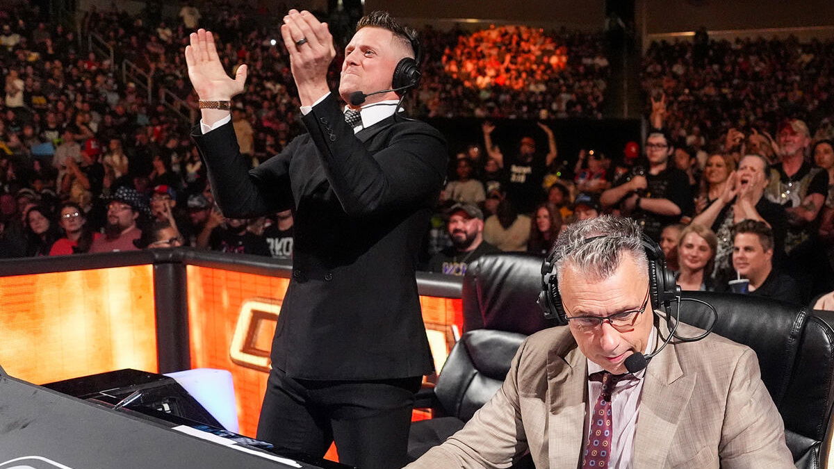 WWE star The Miz on commentary
