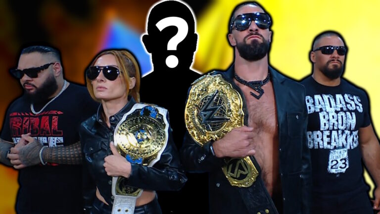 WWE stars The Vision - Seth Rollins, Becky Lynch, Bron Breakker and Bronson Reed