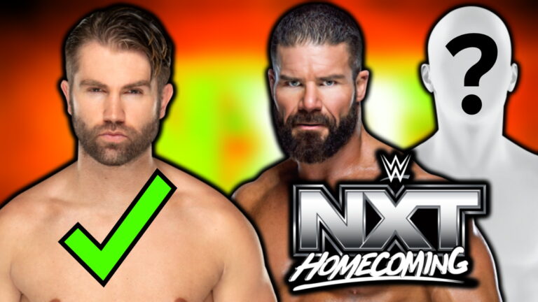 WWE NXT homecoming logo, Tyler Breeze and Bobby Roode