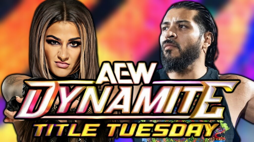 AEW Dynamite logo, Dakota Kai and Santos Escobar
