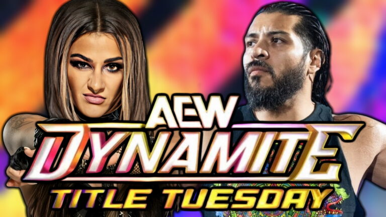 AEW Dynamite logo, Dakota Kai and Santos Escobar