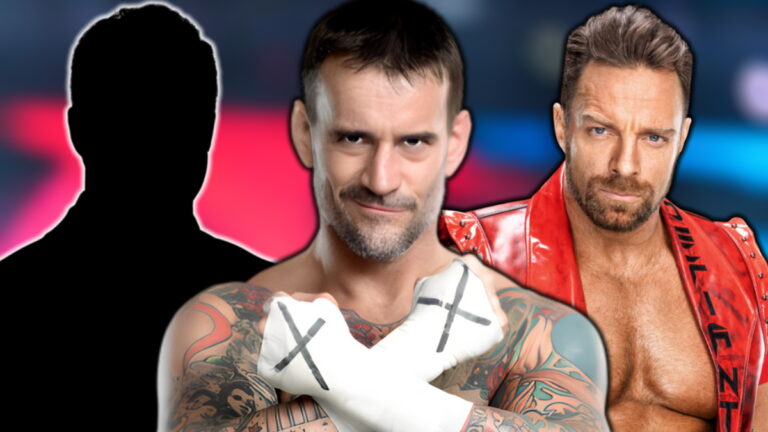 WWE stars CM Punk and LA Knight