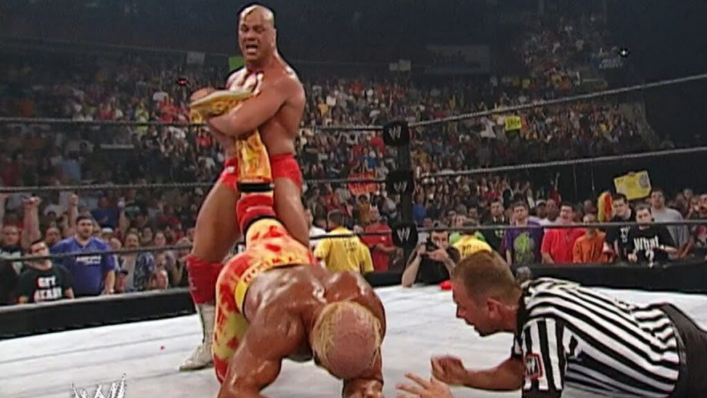 Kurt Angle Reveals Story Of Tapping Out Hulk Hogan In WWE