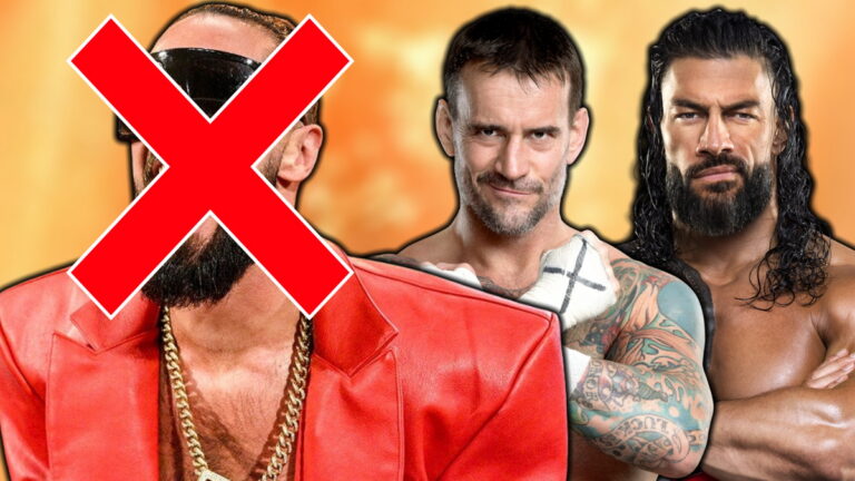 WWE stars Seth Rollins, CM Punk and Roman Reigns