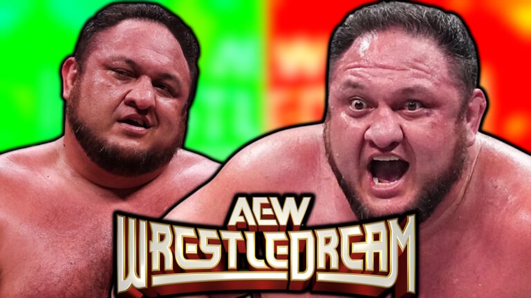 AEW WrestleDream logo and Samoa Joe
