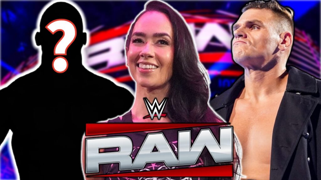 WWE Raw logo with AJ Lee and GUNTHER