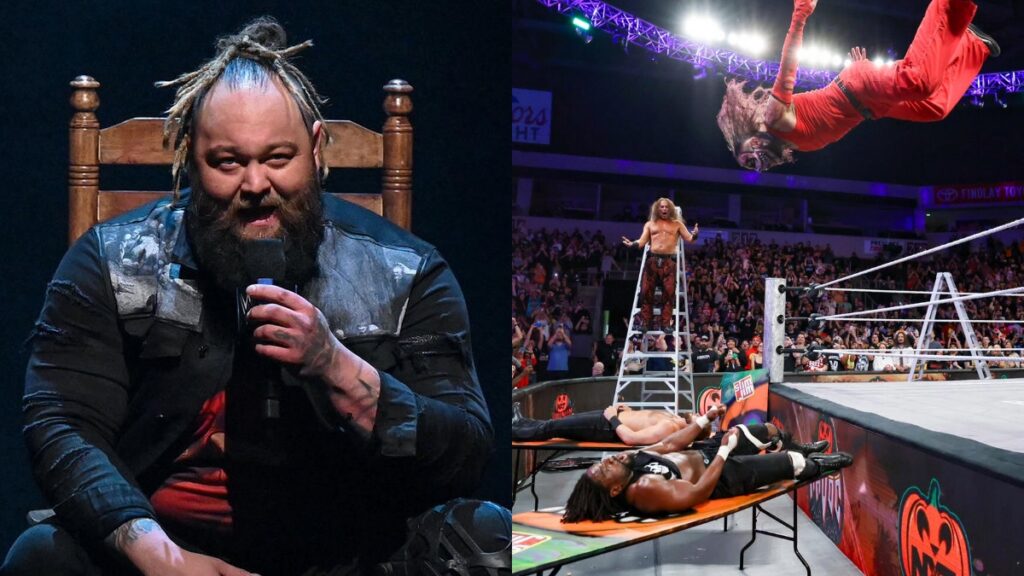 Bray Wyatt and Hardy Boyz vs. Darkstate at WWE Halloween Havoc